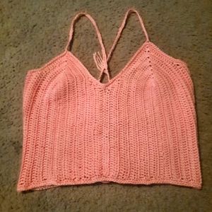 Hand crocheted top